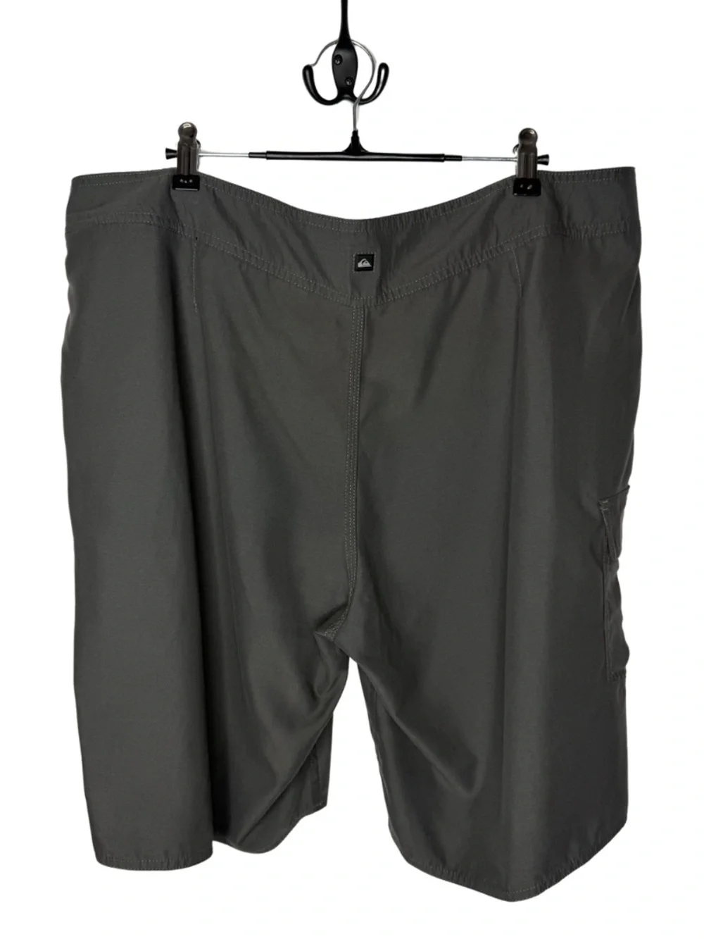 Quiksilver Board Shorts Charcoal Gray Drawstring Cargo Pocket Men's Size 38 | XL